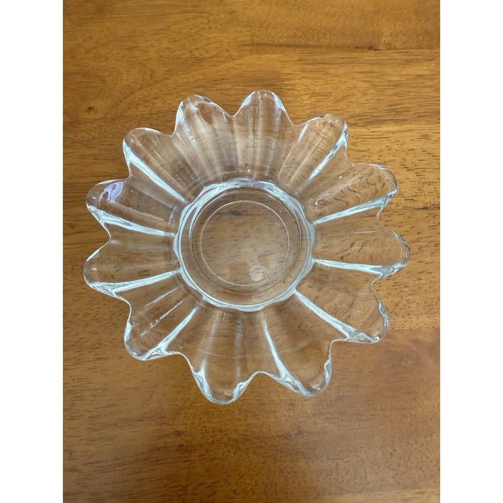 Federal Glass Vintage Celestial Flower Petal Bowl MCM
